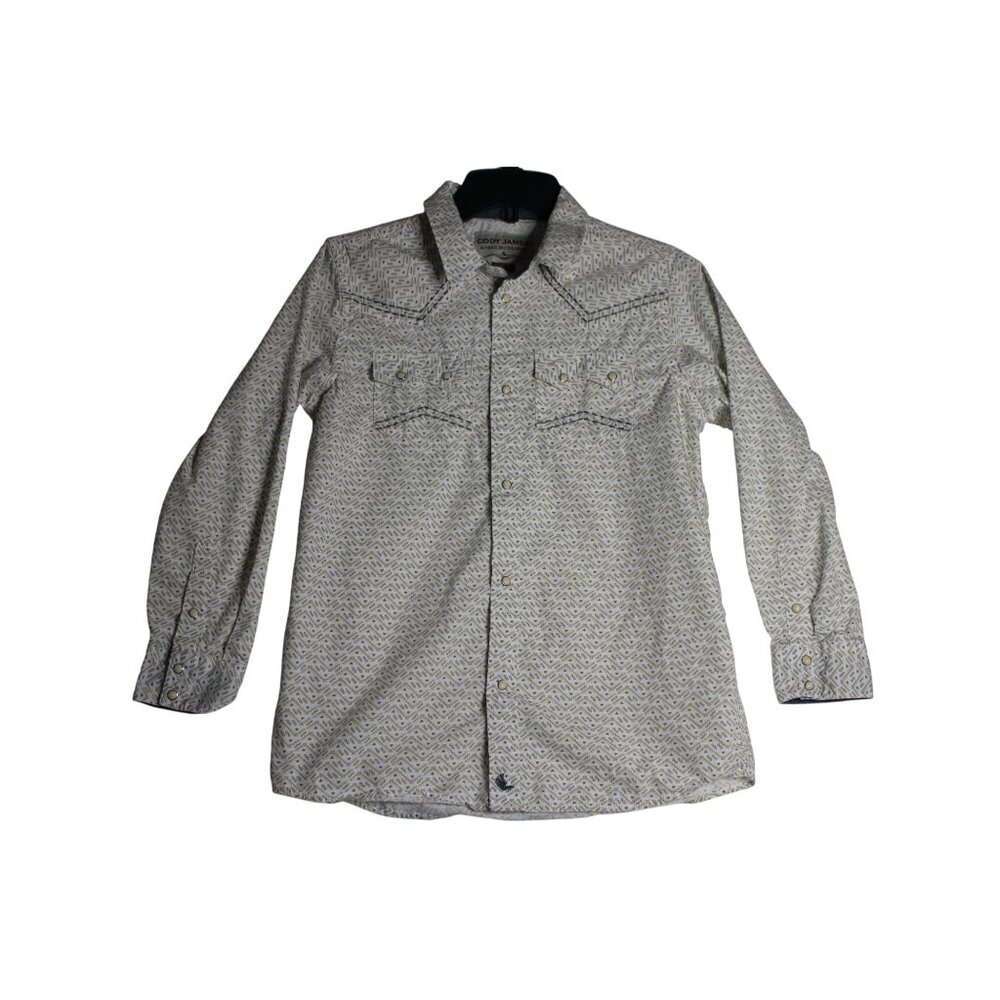 Cody James L/S Pearl Snap Embroidered Western Shirt Boys XL